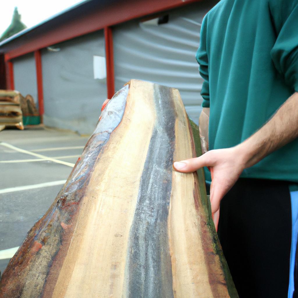 Person examining treated lumber disadvantages